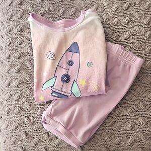 Kids Rocket Pajamas - Pink - Size 7/8 - Girls